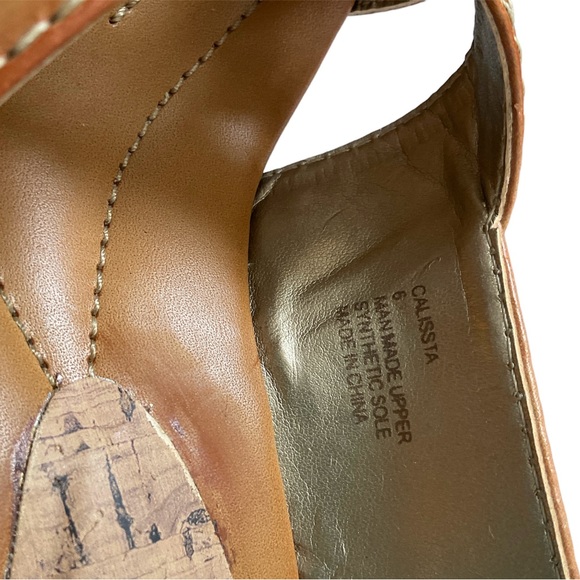 SM New York Calissta Natural Paris cork wedge 3 inches, size 6 nude color - Picture 6 of 6